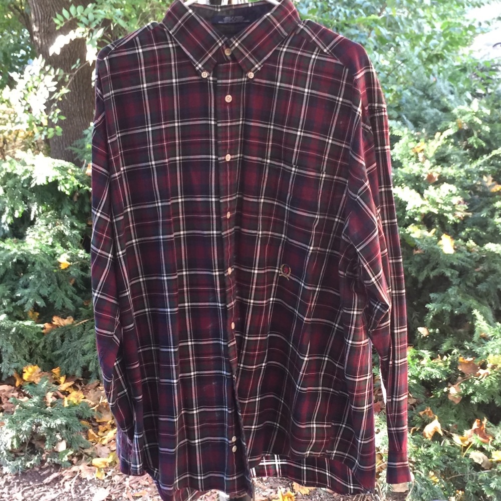 Tommy Hilfiger vintage plaid button down